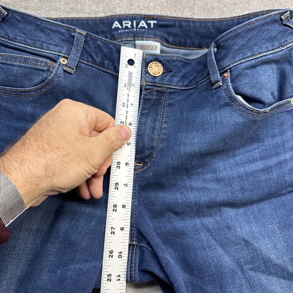 Ariat Western Bell Bottom Jeans 32 Waist Flare Denim 70s Rodeo Core Vibes - Picture 3 of 8